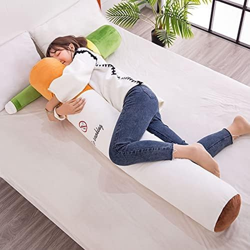 Sobeta Kreatives Rauchen zylindrisches Schlafkissen Zigarettenkissen Plüschtiere Mode(Größe:110cm)