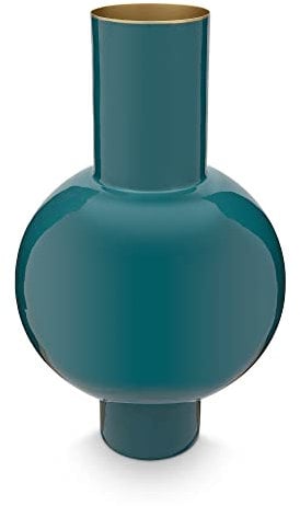 Pip Studio Vase Metal medium dunkelgrün 24 x 40 cm