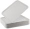 ZOENHOU Paquete de 10 bandejas de comida rápida de 14 x 10 pulgadas, bandeja rectangular de plástico para servir restaurantes, bandejas de plástico para servir alimentos, color blanco