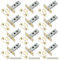 Bwintech 12 Pcs 65mm Steel Imitation Gold Tubular Latch, Premium Mortice Latch, for use with Sprung Lever Door Handles