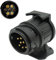 HISports Anhänger Adapter, Adapter 13 auf 7 Polig, 12 V Wasserdicht Adapter Anhänger für Auto und Anhänger Stecker Anhänger Caravan Elektro Adapter Anhängerkupplung für PKW, KFZ und LKW