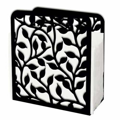 SUPERDANT Porte-Serviettes pour Tables Vignes Porte-Serviettes en Fer Distributeur de Serviettes Sur Pied Support de Mouchoirs de Table Porte-Serviettes en Tissu Rustique, DJEW-WH0039-84V-EU23