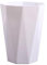 siduytin Poubelle polyvalente pour n'importe quelle pièce - Large application Look soigné Cuisine Chambre Ménage Bureau Déchets Fond antidérapant, Blanc, L