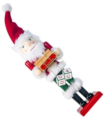 IMIKEYA 1Stk Weihnachtsschmuck Weihnachts-Nussknacker-Soldaten Flauschige Kuscheltiere Kinder Weihnachtsdekorationen Weihnachts Figuren Lebkuchenmann Weihnachtsfigur Puppendekor Holz