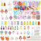 OFUN Bubble Tea Charms Anhänger Set für Mädchen Teenager - Ohrringe Selber Machen, Perlen für Halloween Kostüme Dekorationen und Personalisierte Weihnachts
