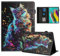 Rostsant Coque pour Samsung Galaxy Tab S5e 2019 Impression Graphique Housse en Tablette Cuir PU Protection pour Samsung Galaxy Tab S5e 10.5 Pouces SM-T720/SM-T725 Chat en Note de Musique