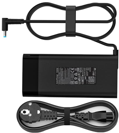 NEU 150W PC Netzkabel für HP ZBook 15 G3 G4 G6, Studio G3 G4 G6 G7 G8, x360 G5,Omen Pavilion 15 17, EliteBook 1050 G1 19.5V 7.7A Netzteil ADP-150XB B 740243-001 Laptop Ladegerät