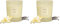 Jean & Len Duftkerze Amber & Vanilla, für gemütliche Abende Zuhause, Handgemachte Duftkerze mit herb-zartem Amber & Vanille Duft, Kerze im stylischen Glas, vegan, 120 g (Packung mit 2)