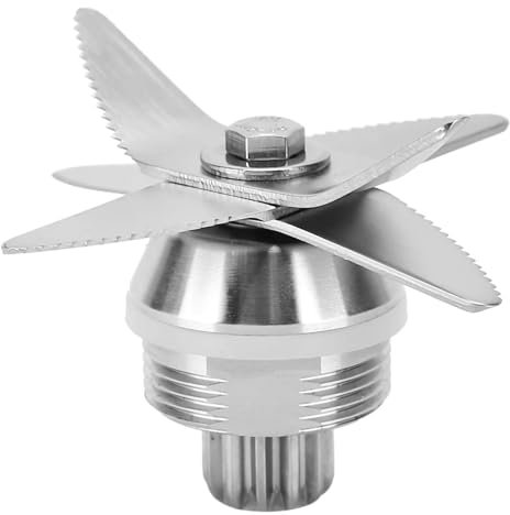 Rynplex Cuchilla de licuadora, for Vitamix, 5200, Cabezal de Corte de Repuesto for licuadora de 6 Hojas y 12 Dientes Cuchilla para licuadora