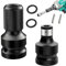 2 Stück Schlagschrauber Adapter,Schlagschrauber Bit Adapter,Für Schlagratschenschlüssel Und Schraubendreher-Bit-Halter
