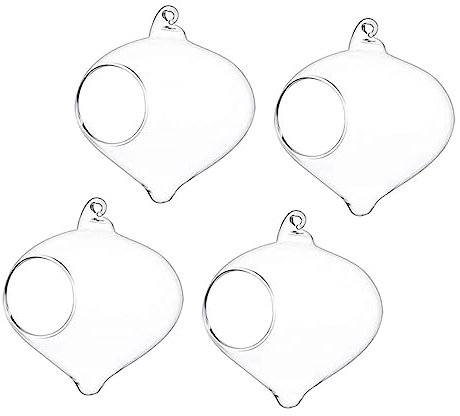 SEWOART 4pièces Terrarium Suspendu Verre pour Plantes Jardinières Suspendues Verre Pots De Fleurs Décoratifs Intérieurs