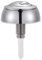 Toilet Push Button Dual Flush, Dual Flush Toilet Cistern Push Button for Optima 49 Model, Fit for Standard Cistern Holes 16-50mm, ABS Material (Silver)
