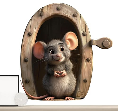 Autocollants muraux souris, autocollants pour - Stickers muraux souris de dessin animé | Autocollants à et à coller, Accessoires de chambre d'enfant, fournitures ménagères pour chambre