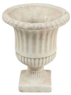 Viana Mini Pflanzkübel Antik Beton Deko Blumentopf Pokal H16,5cm