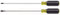 Klein Tools 85072 Lot de 2 tournevis cruciformes à lame longue avec tiges traitées thermiquement et poignées rembourrées, fabriqué aux États-Unis