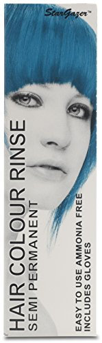 Stargazer Semi-Permanent Hair Colour Dye x 2 Packs UV Turquoise Blue Rinse