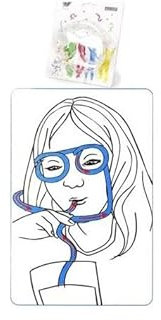 As De Trebol - Gafas pajita transparente