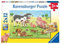 Ravensburger Farm Animals Jigsaw Puzzles for Kids Age 3+, Educational Toddler Toys - 2x 12 Pieces