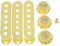 KAISH Lot de 2 cache-boutons pour micro ST Stratocaster Blanc vieilli