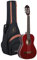Ortega Guitars 1/2 Konzert Gitarre – Family Series – Inklusive Gig Bag – Fichte, Mahagoni, Rot (R121-1/2WR)