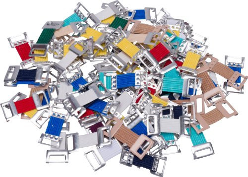 Höga Lot de 100 agrafes pansement colorées avec bande élastique