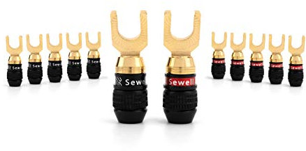 Sewell Deadbolt Spade Connector, 6 Pack