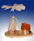 Weihnachtspyramide mit Rehe + Haus Tischpyramide Pyramide 23cm Erzgebirge NEU
