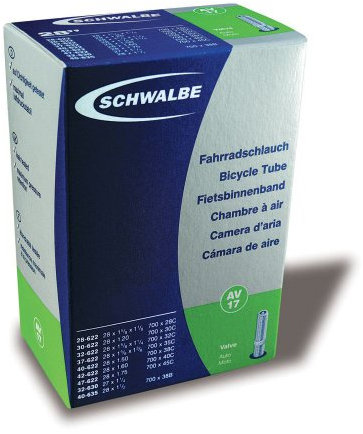 SCHWALBE Schlauch Nr.5, 18 40-355 18 x 1.50 47-355 18 x 1.75 32-369 17 x 1 1/4 37-390 18 x 1 3/8 37-400 18 x 1 3/8 Gewicht 95g, Schraderventil (AV)