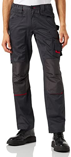 U-Power NIMBLE, pantaloni da lavoro da uomo, pantaloni cargo con elastico in vita, con tasche per ginocchiere, multitasche, tessuto confortevole, usura esterna resistente e durevole (Grey Meteorite-44)