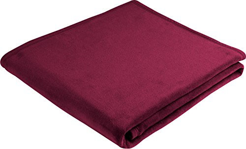 Biederlack Sofadecke 150 x 200 cm, Baumwolle 60%, Lila, Beere