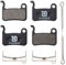 2 Sets Semi-Metallic Bicycle Disc Brake Pads for Shimano Deore XT XTR LX SLX Hone Alfine Saint Disc Brake