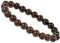 ELEDORO echtes Edelstein Perlen Armband - Natürliche Chakra Power Steine, Stretch Design, 8mm (Rauchquarz)