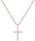 PAVOI 14K Rose Gold Plated Faith Necklace for Women | Faith Pendant | Rose Gold Necklaces for Women