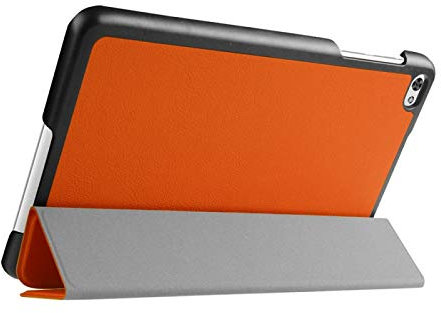 Caja de Repuesto para Tableta, Custer Texture Texture Horizontal Flip Leather Tablet PC Funda de Carcasa con Soporte Plegable 3 for Huawei MediaPad M2 8.0 Pulgadas (Color : Naranja)