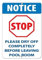 Panneau d’Avertissement en métal 20,3 x 30,5 cm « Stop Please Dry Off Completely Before Leaving Pool Room » en Aluminium