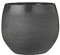 Mica Decorations Douro Pot de fleurs terre cuit rond gris foncé 18 x Ø 20 cm - Pot de plante