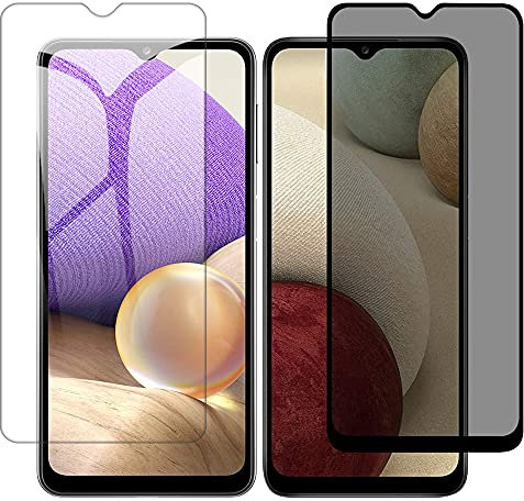 Yiunssy [1+1Pièces Verre Trempé Anti Espion pour Samsung Galaxy A12/A32 5G, 3D Couverture Complète Ultra Slim Vitre Film Protection Écran Dureté pour Samsung Galaxy A12/A32 5G