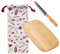 Set apéro (planche à découper, couteau à saucisson, sac à saucisson)