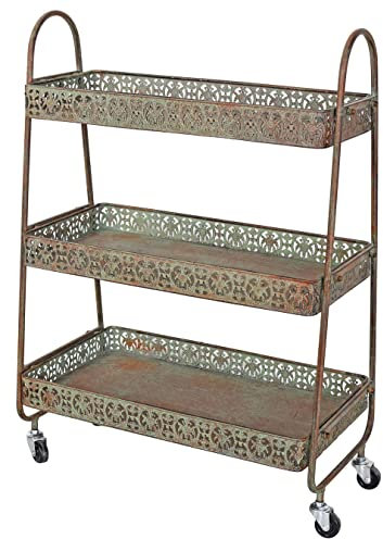 Rollwagen Küchenregal Etagere Landhausstil Servierwagen auf Rädern aja327 Palazzo Exklusiv