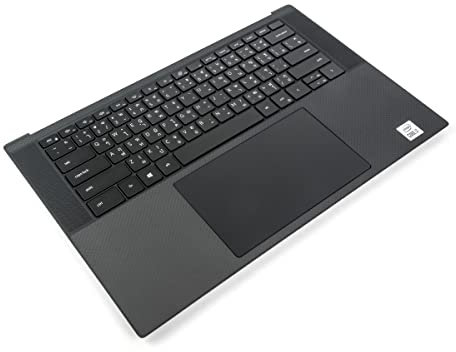 Dell XPS 9500/9510/9520/9530 Palmrest, Touchpad & THAI Backlit Keyboard - 0DKFWH + 07CWPN (C6PYJ) (Renewed)