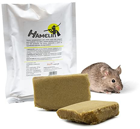 FINCA CASAREJO Atrayente de Ratones y Ratas | Hamelin 200g (1 ud) | Producto Natural para el Control de Plagas | Irresistible Olor y Sabor para Atraer a los Roedores y Atraparlos Vivos