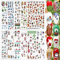 10 Blatt Nagelsticker Weihnachten Set Selbstklebend, FUKPO Nagelaufkleber Weihnachten Weihnachtssticker Nägel weihnachts Winter Nailart Sticker, Nail Sticker Weihnachten Schneeflocken Abziehbilder