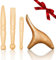 Faszienstab Holz, Premium Massageroller Holz, Faszienroll, Massage Roller, Faszienrolle,für Muskelentspannung, Körperformung, Gua Sha Massage,Anti Cellulite, Buche (H)