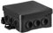 SIMET Wandmontagebox NS6 FASTBOX&HOOK, Abmessungen 85 X 85 X 40 MM, schwarz, halogenfrei, selbstverlöschend, UV-beständig, IP54, mit Einhängemöglichkeit HNS, 1 Stk.