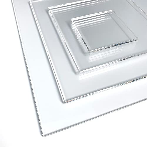 Plaque Verre Acrylique 2 mm. Feuille de verre acrylique transparent. Verre synthétique extrudé. Plaque PMMA XT. - 10 x 40 cm (100 x 400 mm) -