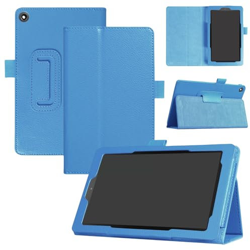 Qiaogle Tablet Hülle für Sony Xperia Tablet Z2 10.1 - [HXA02] Hellblau Solid Color Geschäfts Lederhülle Schutzhülle Klapphülle mit Ständer