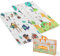 GUBBY GUPS® Krabbelmatte Baby 180x120x1cm faltbar wasserdicht rutschfest Anti-Slip® Spielmatte Baby Kinder wendefähige ungiftige schadstoffreie Krabbeldecke für Baby XPE- Schaumstoffmatte