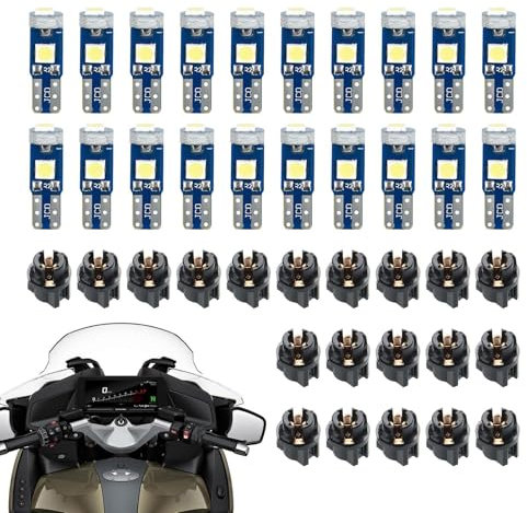 TABSIRAH Instrumenten-Cluster-Leuchtmittel – Instrumentententafelleuchte – super helle 3030-SMD-Chip-Armaturenbrett-Leuchten für Instrumentententafel, Uhr, Radio-Zifferblatt