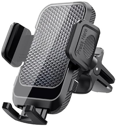 GLYGLY Support Telephone Voiture pour Dacia Sandero Stepway, Porte Téléphone Voiture Grille Aeration Crochet en Acier et 360 Degrés Rotation,C