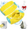 (Pack X 4) Sac lavage chaussures (Jaune) 2Pièces,sac Lavage baskets à Machine à Laver, Réutilisables à Laver avec Fermeture Éclair,avec Cintre plus sac de rangement pour chaussure anti-poussière